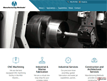 Tablet Screenshot of manufacturingmethods.com